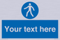MA5174: Custom Pedestrian Only Sign