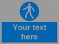 MA5174: Custom Pedestrian Only Sign