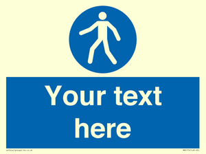 MA5174: Custom Pedestrian Only Sign