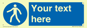 MA5174: Custom Pedestrian Only Sign