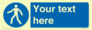 MA5174: Custom Pedestrian Only Sign