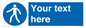 MA5174: Custom Pedestrian Only Sign