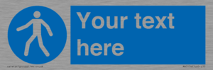 MA5174: Custom Pedestrian Only Sign