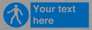 MA5174: Custom Pedestrian Only Sign