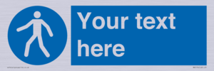 MA5174: Custom Pedestrian Only Sign