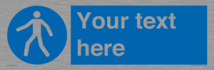 MA5174: Custom Pedestrian Only Sign