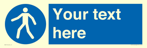 MA5174: Custom Pedestrian Only Sign