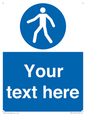 MA5174: Custom Pedestrian Only Sign