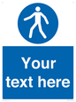 MA5174: Custom Pedestrian Only Sign