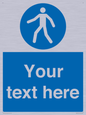 MA5174: Custom Pedestrian Only Sign