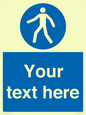 MA5174: Custom Pedestrian Only Sign