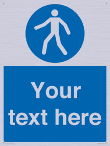 MA5174: Custom Pedestrian Only Sign