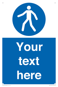 MA5174: Custom Pedestrian Only Sign