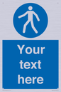 MA5174: Custom Pedestrian Only Sign