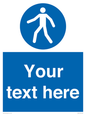 MA5174: Custom Pedestrian Only Sign