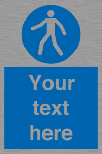 MA5174: Custom Pedestrian Only Sign