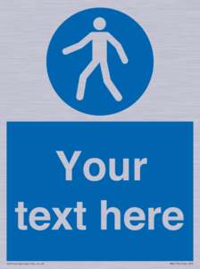 MA5174: Custom Pedestrian Only Sign