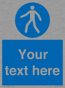 MA5174: Custom Pedestrian Only Sign