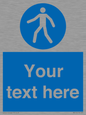 MA5174: Custom Pedestrian Only Sign
