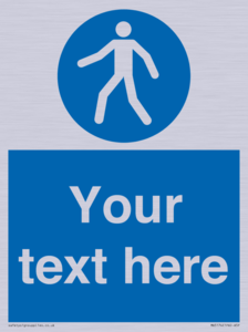 MA5174: Custom Pedestrian Only Sign