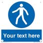 MA5174: Custom Pedestrian Only Sign