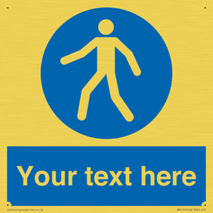 MA5174: Custom Pedestrian Only Sign