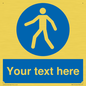 MA5174: Custom Pedestrian Only Sign