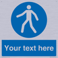 MA5174: Custom Pedestrian Only Sign