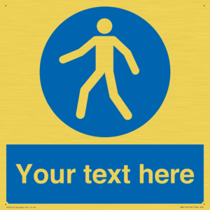 MA5174: Custom Pedestrian Only Sign