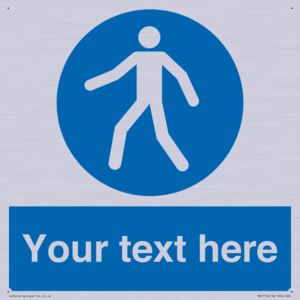 MA5174: Custom Pedestrian Only Sign