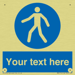 MA5174: Custom Pedestrian Only Sign