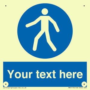 MA5174: Custom Pedestrian Only Sign