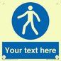 MA5174: Custom Pedestrian Only Sign