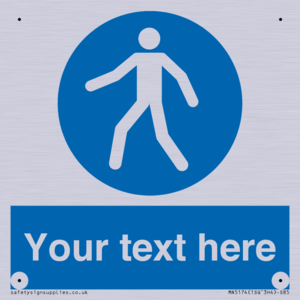 MA5174: Custom Pedestrian Only Sign