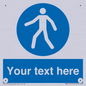 MA5174: Custom Pedestrian Only Sign