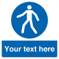 MA5174: Custom Pedestrian Only Sign