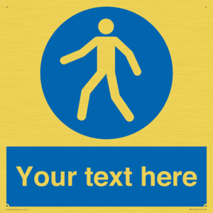 MA5174: Custom Pedestrian Only Sign