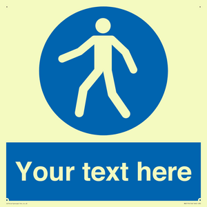 MA5174: Custom Pedestrian Only Sign