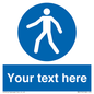 MA5174: Custom Pedestrian Only Sign