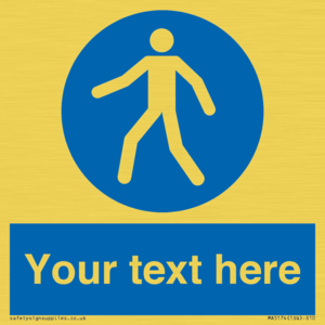 MA5174: Custom Pedestrian Only Sign