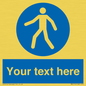 MA5174: Custom Pedestrian Only Sign