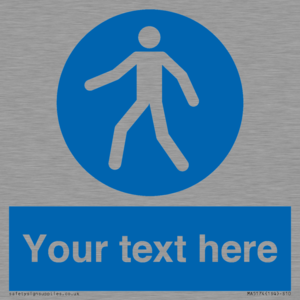 MA5174: Custom Pedestrian Only Sign