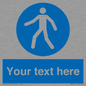 MA5174: Custom Pedestrian Only Sign