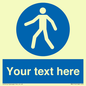 MA5174: Custom Pedestrian Only Sign