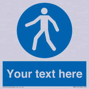 MA5174: Custom Pedestrian Only Sign