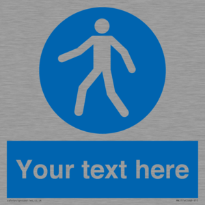 MA5174: Custom Pedestrian Only Sign