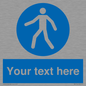 MA5174: Custom Pedestrian Only Sign
