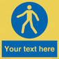 MA5174: Custom Pedestrian Only Sign