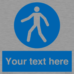 MA5174: Custom Pedestrian Only Sign