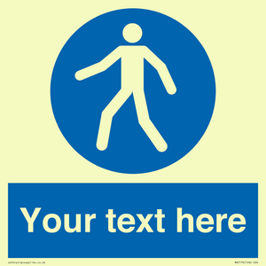 MA5174: Custom Pedestrian Only Sign